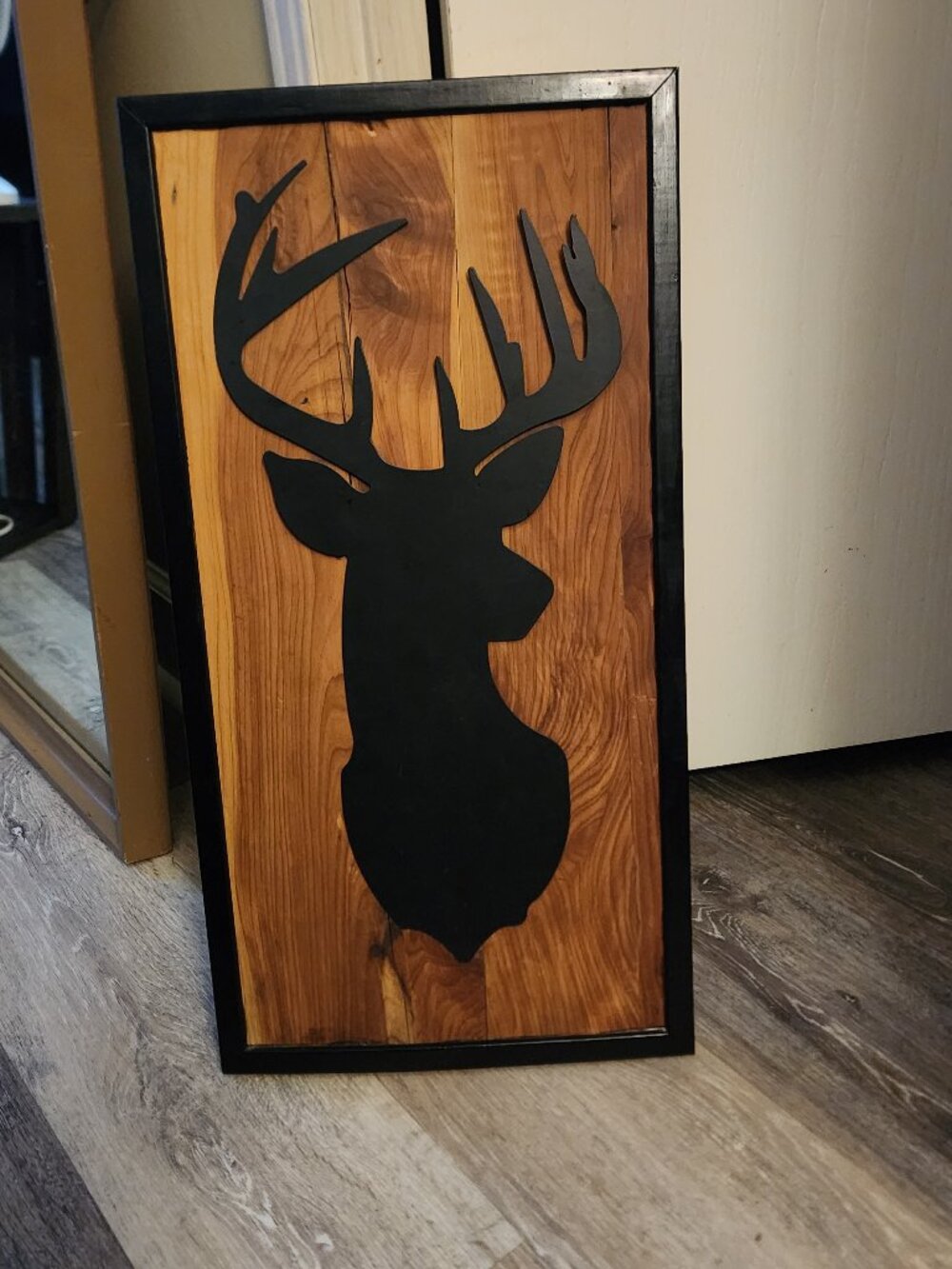 Rustic Cedar Deer wall art